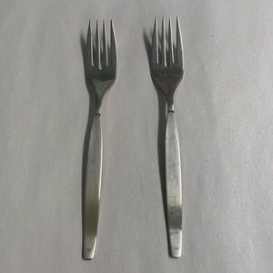 Oneida Frostfire Stainless Flatware Salad Forks - Set of 2